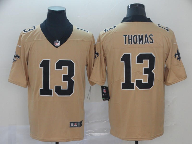 Men's New Orleans Saints Michael Thomas #13 Gold Inverted Jersey